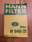 Preview: MANN-Filter W940/21 Ölfilter Opel Ascona B, Omega A, Rekord D, Senator A