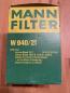 Preview: MANN-Filter W940/21 Ölfilter Opel Ascona B, Omega A, Rekord D, Senator A