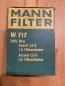 Preview: MANN-FIlter W717 Ölfilter Opel Ascona C, Astra F, Kadett D, Kadett E, Vectra A Diesel