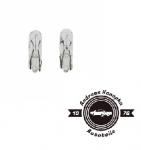 W2X4.6D Lampe 12V 1.2W  / 2er Pack f. Instrumenten- und Schalterbeleuchtung