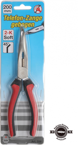 Telefonzange | gebogen | 200 mm