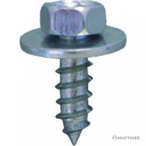 Blechschraube Sechskant mit Scheibe 6,3x19mm - 10er Pack