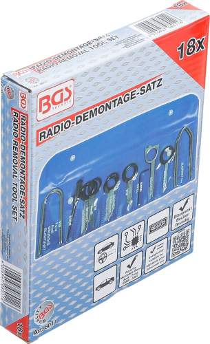 Radio-Demontage-Satz BGS (8011) 18-tlg.