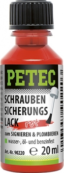 PETEC Schraubensicherungslack rot 20ml
