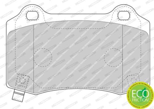 Bremsbelagsatz FERODO PREMIER ECO FRICTION FDB4777 Chrysler 300C; Jeep Grand Cherokee; Tesla Model S ---- Hinterachse