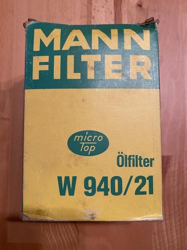 MANN-Filter W940/21 Ölfilter Opel Ascona B, Omega A, Rekord D, Senator A