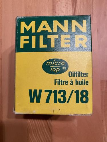 MANN-Filter W713/18 Ölfilter Opel Ascona C, Astra F, Kadett D, Kadett E, Vectra A Diesel
