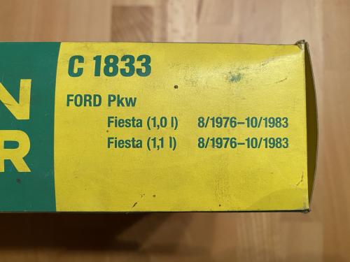 MANN-FIlter C1833 Luftfilter Ford Fiesta MK 1 1.0 /1.1l