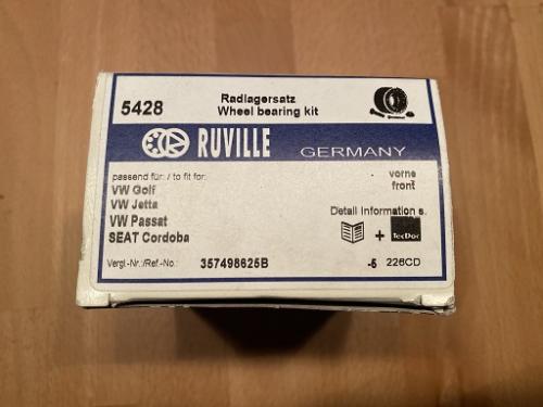 RUVILLE Radlagersatz f. VW Golf 2,3 u. 4; Jetta; Passat; Seat Cordoba