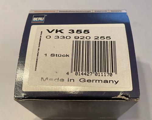 BERU VK 355 Zündverteilerkappe