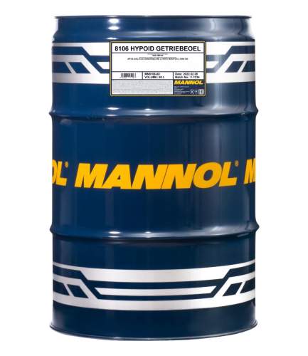 MANNOL Hypoid 80W-90 GL-5 LS Getriebeöl (60 Liter) --- Lieferung auf Anfrage!!