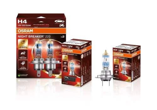 OSRAM NIGHT BREAKER H4 220% Faltschachtel