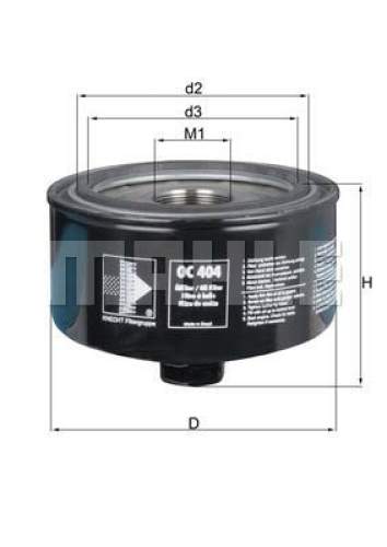 Ölfilter MAHLE OC 404 VW LT II