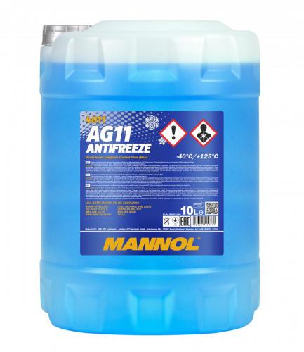 MANNOL 4011 Antifreeze AG11 Kühlerfrostschutz 10 Liter **blau**