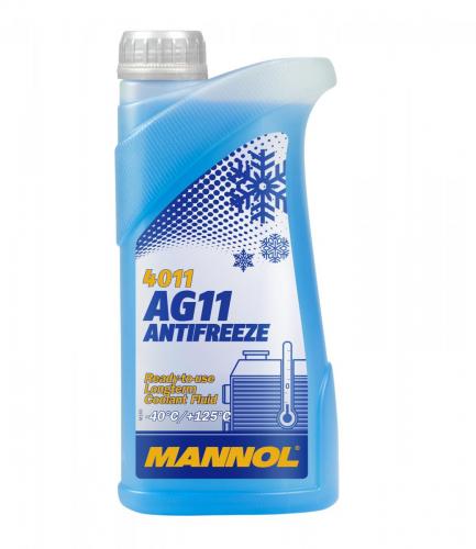 MANNOL 4011 Antifreeze AG11 Kühlerfrostschutz 1 Liter **blau**