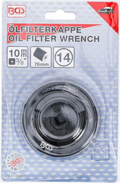 BGS 1046 Ölfilterschlüssel | 14-kant | Ø 76 mm | für VW, Porsche, Mercedes-Benz, BMW, Audi, Opel