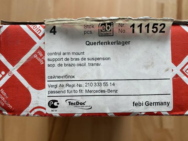 Febi 11152 Querlenkerlager Mercedes-Benz W210