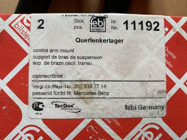 Febi Querlenkerlager  (2 Stück) Mercedes-Benz
