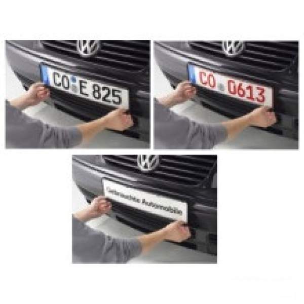 Kennzeichenhalter schwarz