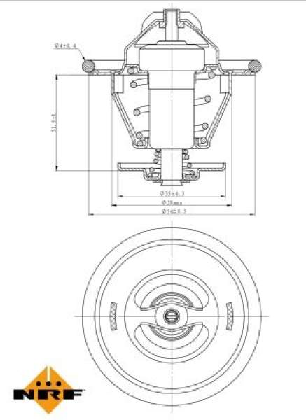 Thermostat, Kühlmittel NRF 725214