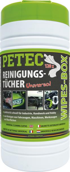 PETEC Reinigungstücher Wipes-Box