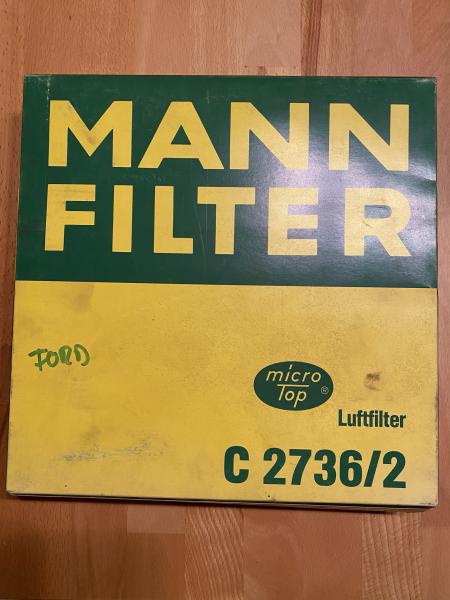 MANN-Filter C2736/2 Luftfilter Ford Escort IV, Fiesta MK2, Orion MK2