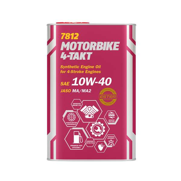 Mannol 7812 Motorbike 4-Takt Motoröl - 4 Liter Metalldose