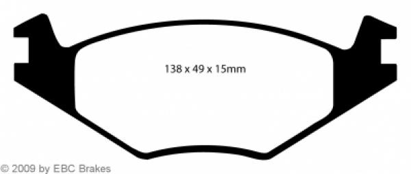 DP5517NDX Bluestuff NDX Rennbremsbeläge Für Rennen und Langstreckenrennen (Vorderachse) VW Golf 1,2, Polo 1.3 G40, Jetta, Scirocco,..