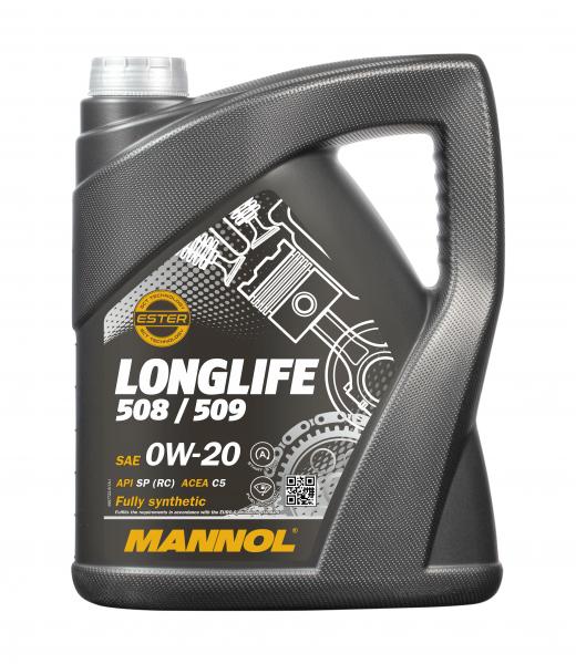 Mannol 7722 Longlife 508/509 5 Liter ( VW 508.00 / 509.00; MB 229.71,..)