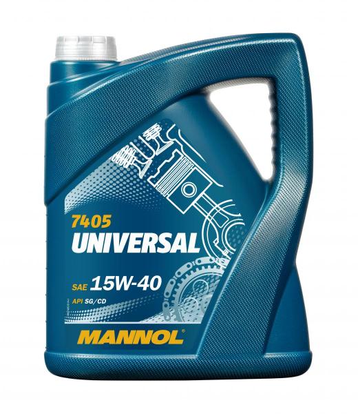 MANNOL Motoröl Universal 15W-40 (API SG/CD Öl) 5 Liter