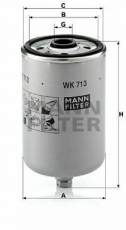 MANN-FILTER WK 713 Kraftstofffilter Volvo